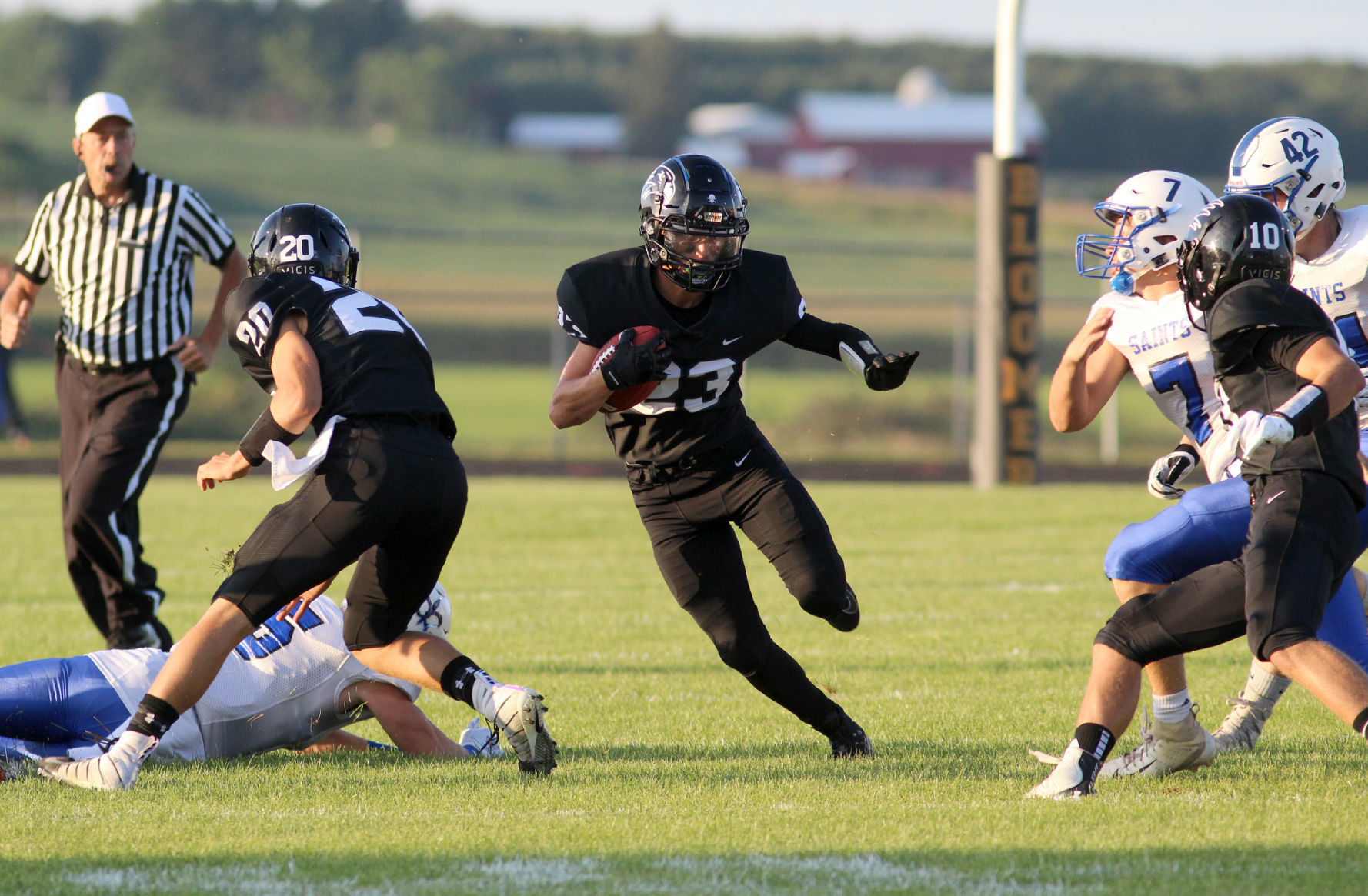 Saint Croix Falls at Bloomer football 8-23-19